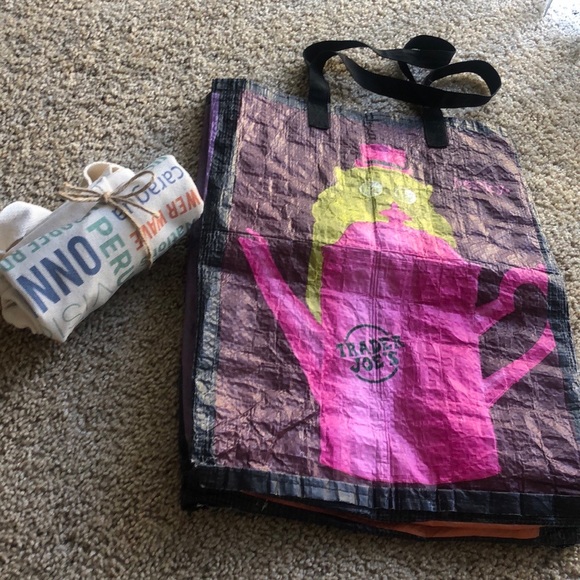 Trader joe’s reusable tote &  brand new canvas tote - Picture 11 of 13